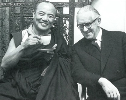 The 16th Karmapa and Christmas Humphreys in London, 1977