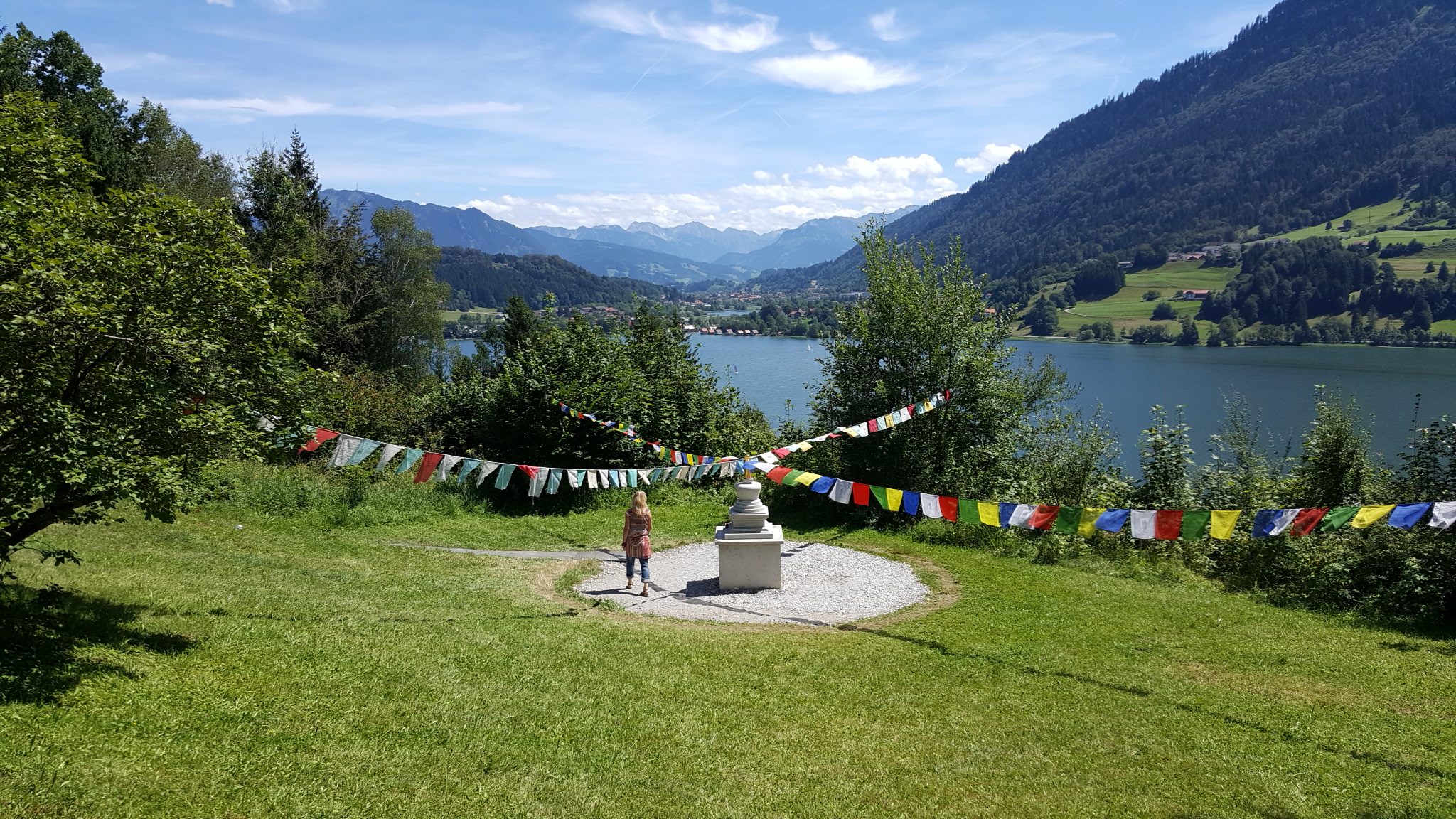 Making wishes by a Buddhist monument known as a stupa is especially powerful