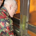 Lama Ole Nydahl entering the Beaufoy Institute, our new Buddhist centre