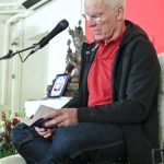 Lama Ole Nydahl guiding the meditation on the 16th Karmapa