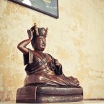 Statue of the 16th Karmapa, important teacher of Tibetan Buddhism