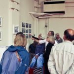 A tour group at the exhibition of Beaufoy Institute history